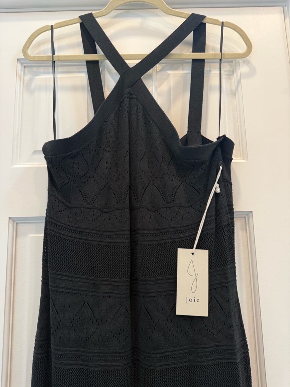 Joie Halter Maxi Dress - Size Large, Black Elegant Evening Dress - Picture 5 of 10